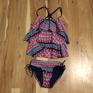 Red white and blue swimsuit